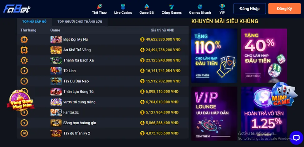 Chọn sảnh Tài Xỉu tại goal123